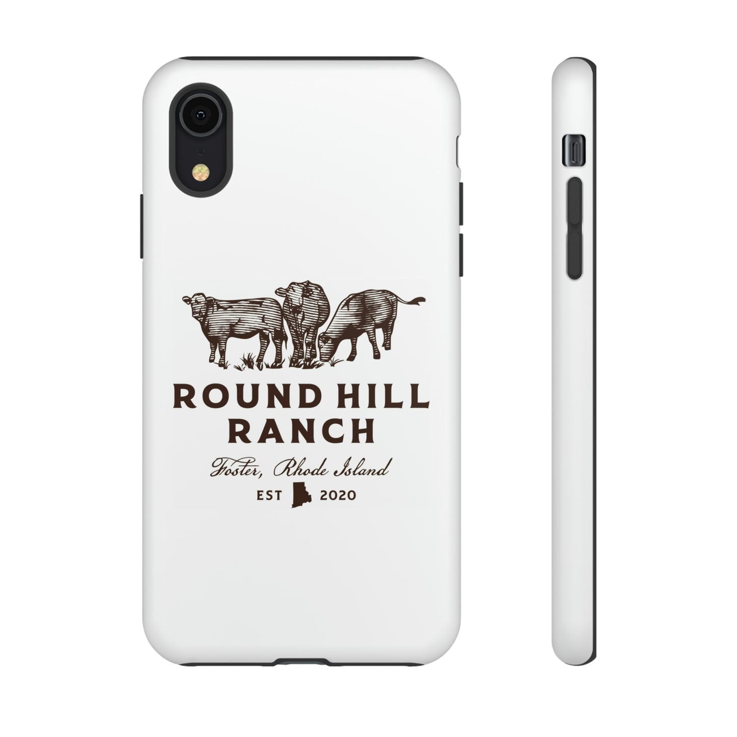Round Hill Ranch Phone Case- White