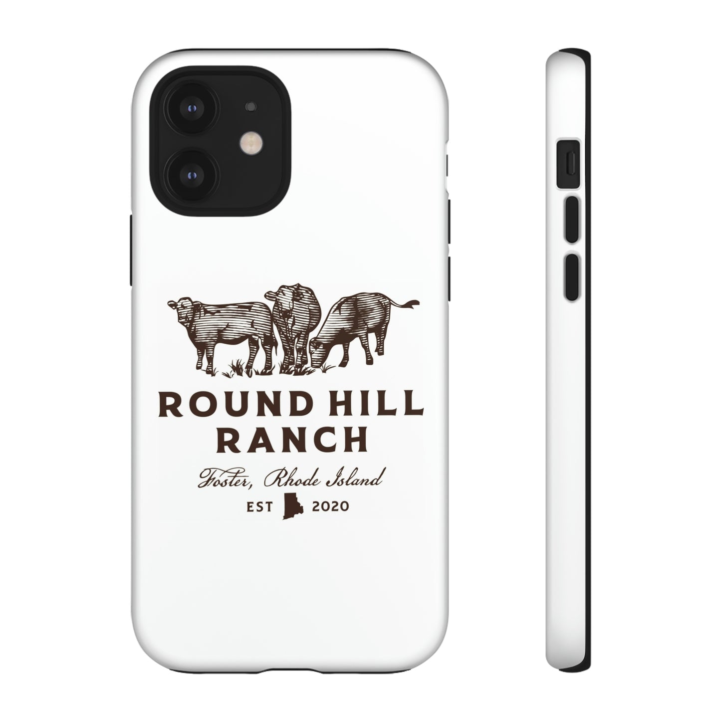 Round Hill Ranch Phone Case- White