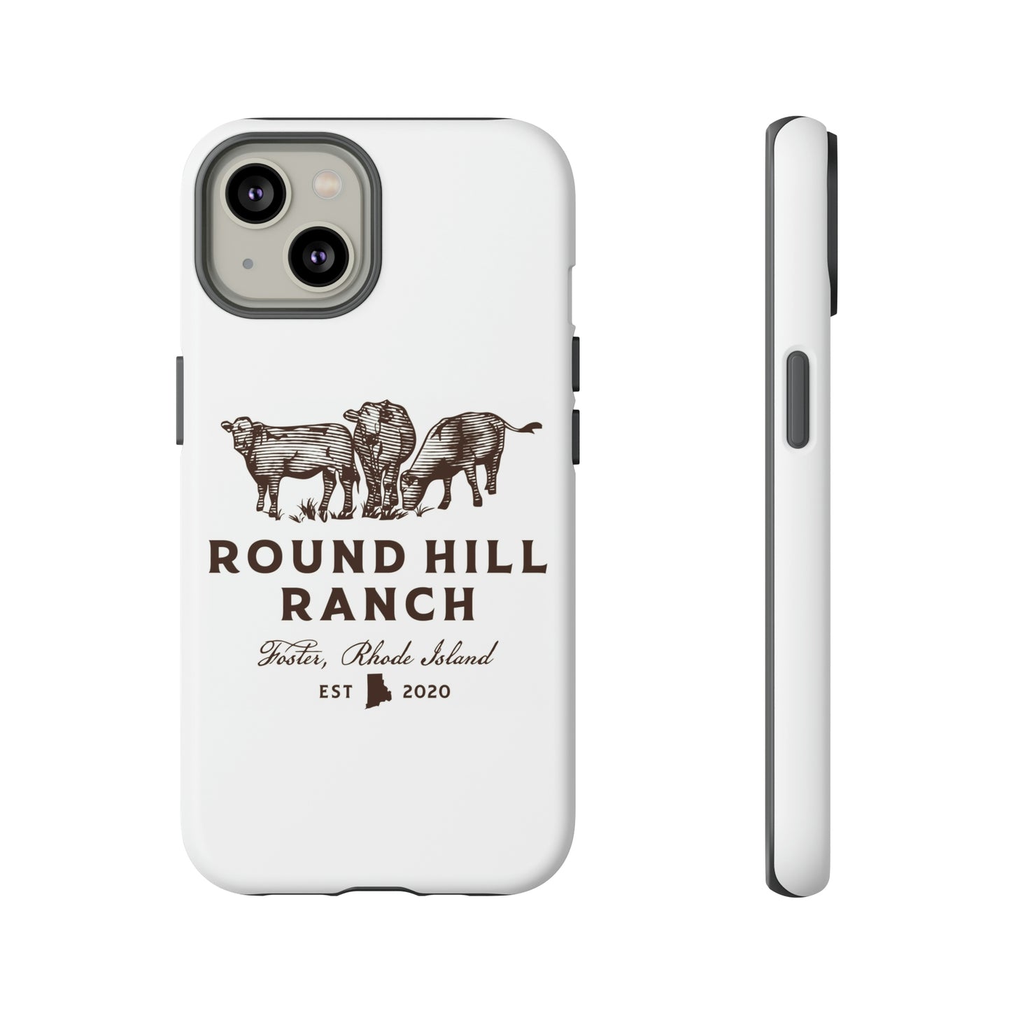 Round Hill Ranch Phone Case- White