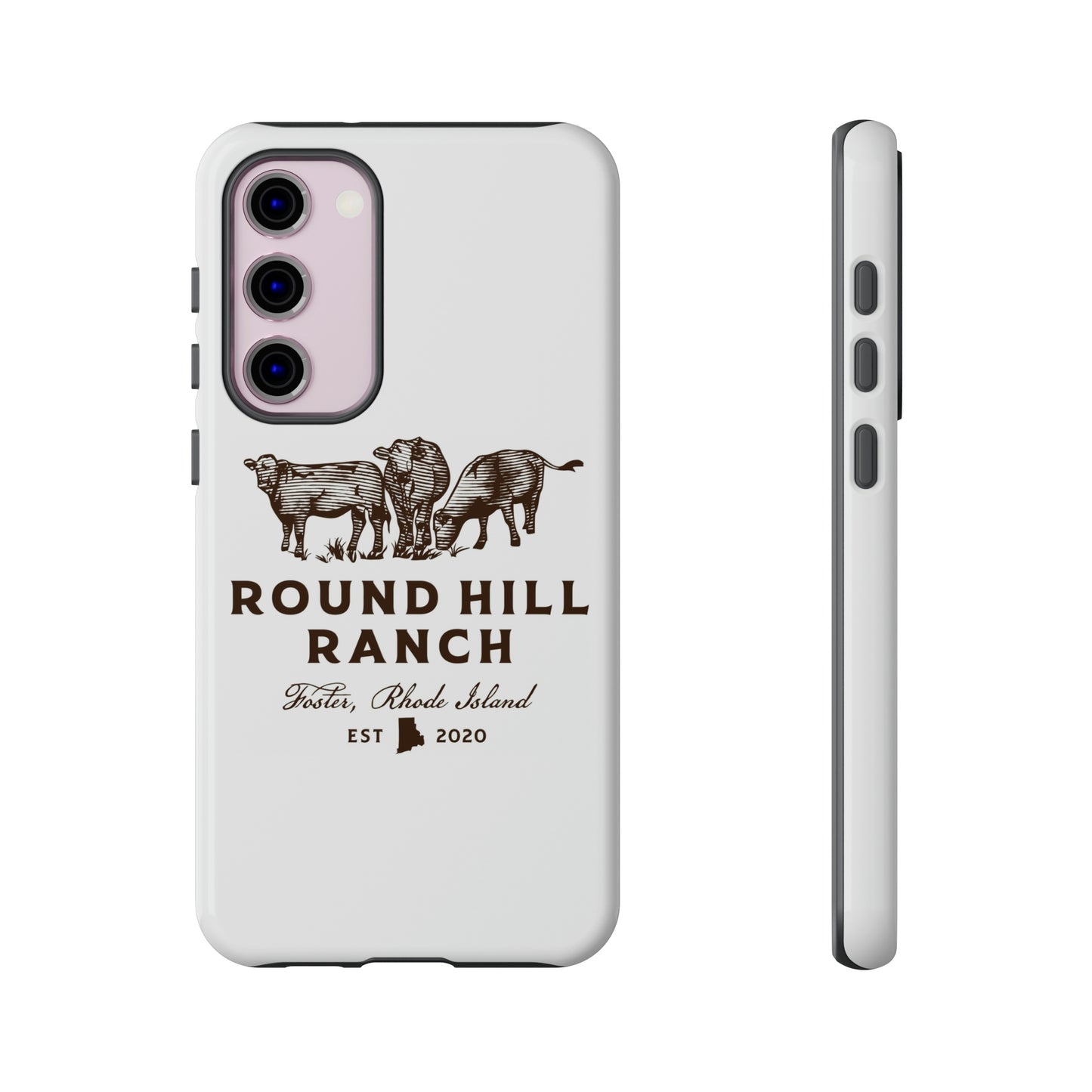 Round Hill Ranch Phone Case- White