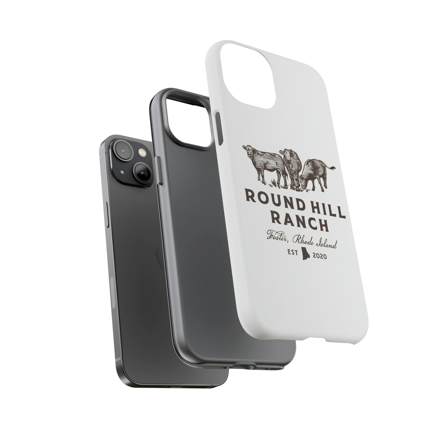 Round Hill Ranch Phone Case- White