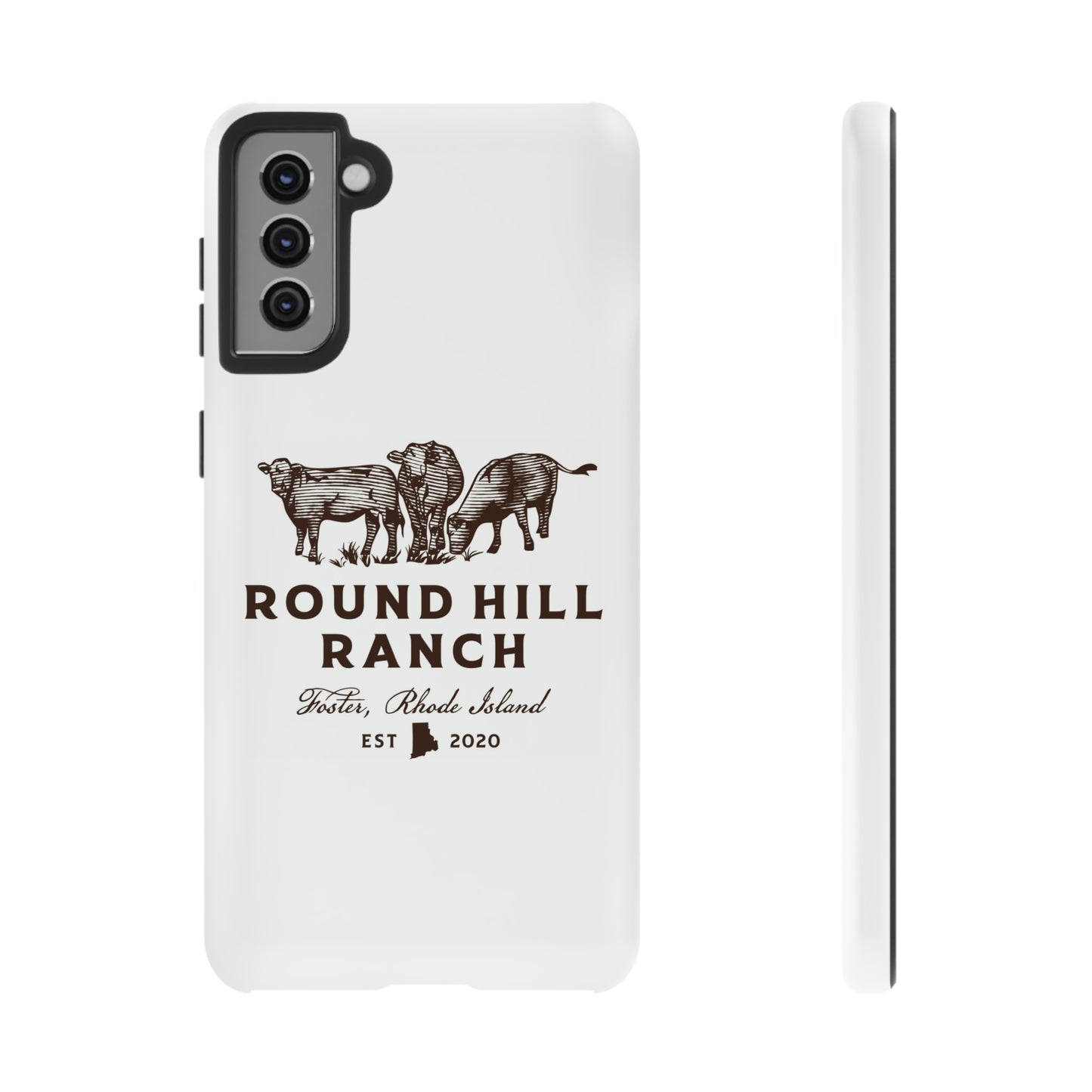 Round Hill Ranch Phone Case- White
