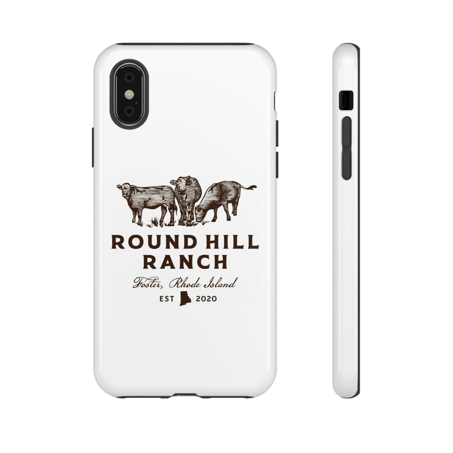 Round Hill Ranch Phone Case- White