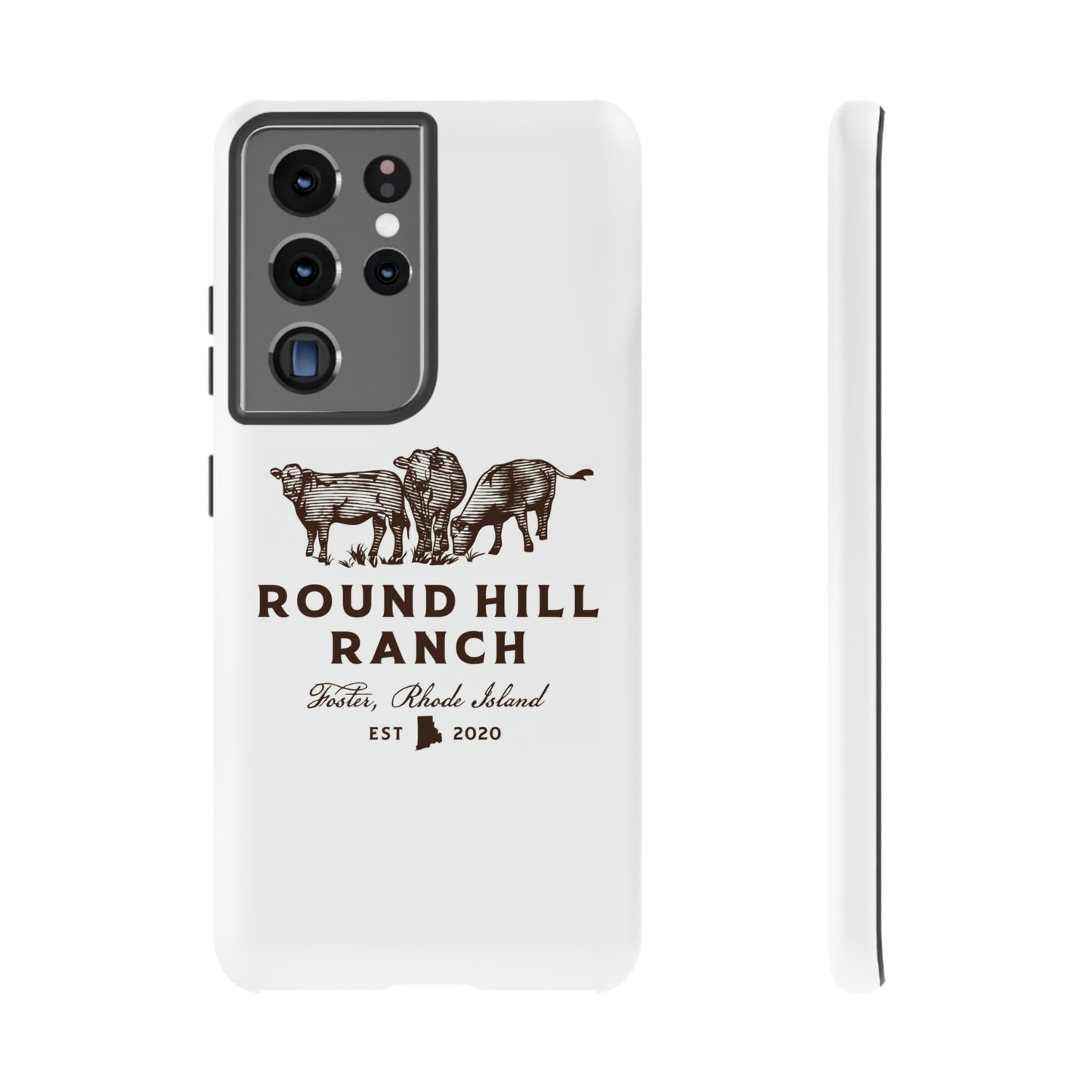 Round Hill Ranch Phone Case- White