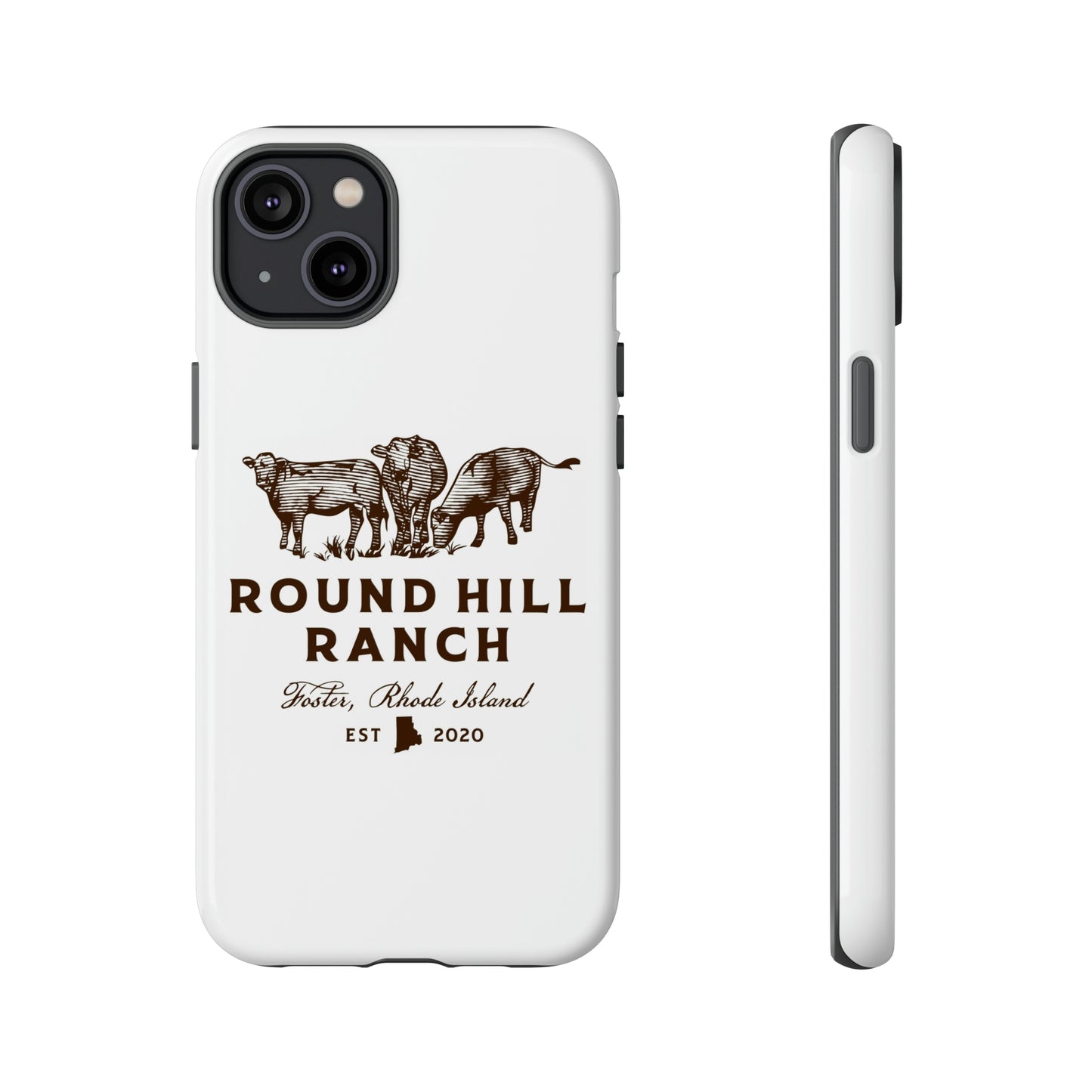Round Hill Ranch Phone Case- White