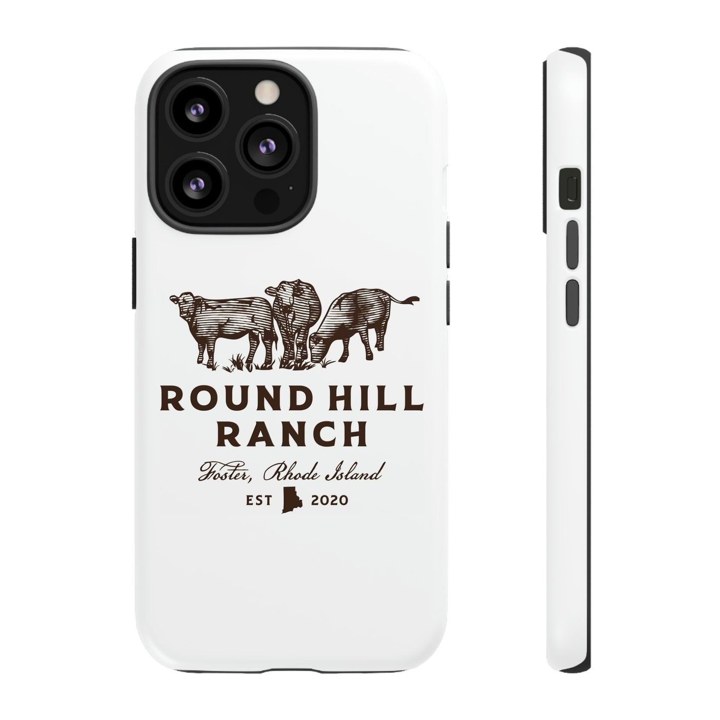 Round Hill Ranch Phone Case- White