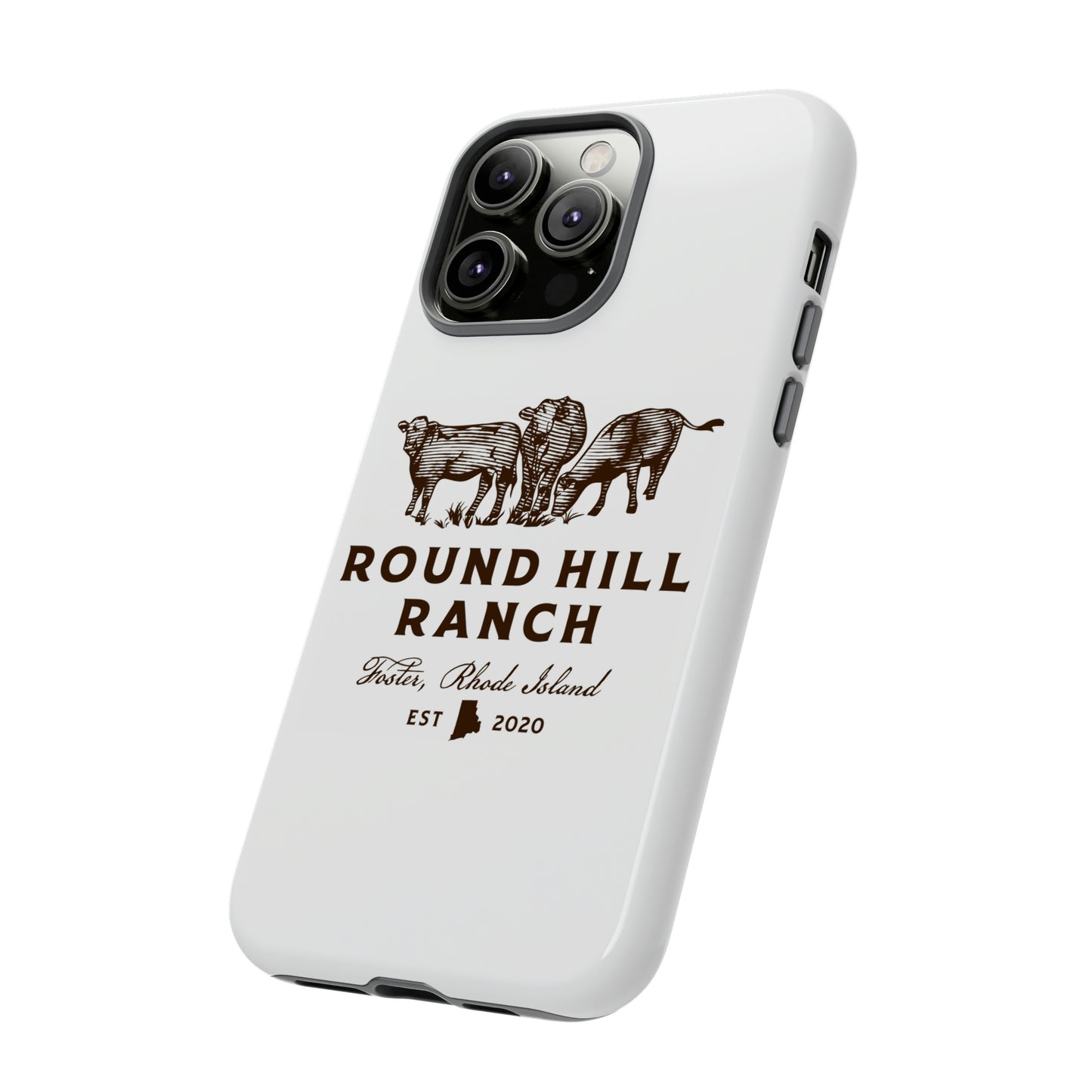 Round Hill Ranch Phone Case- White