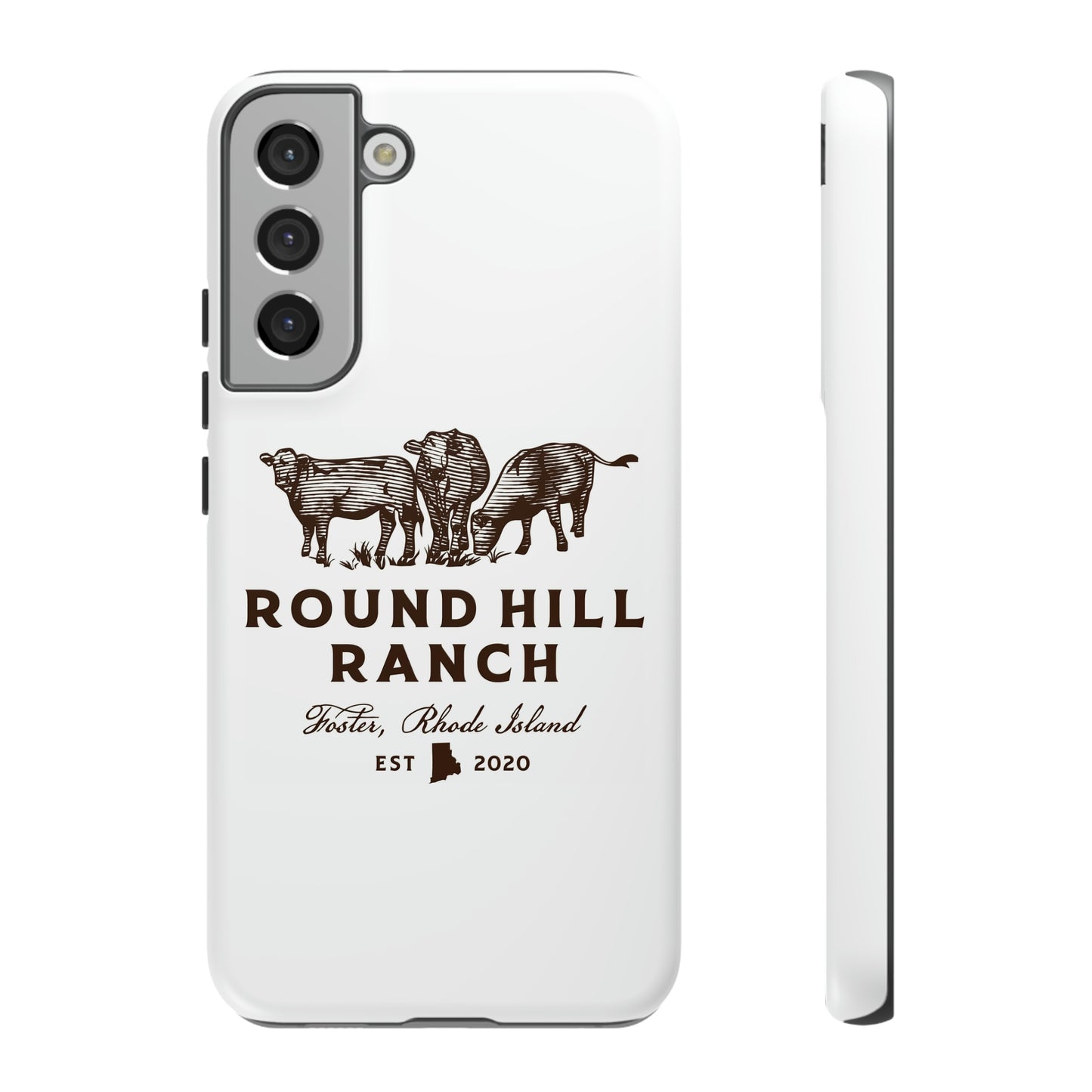 Round Hill Ranch Phone Case- White