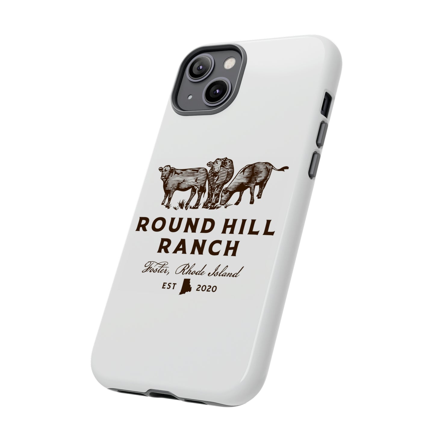 Round Hill Ranch Phone Case- White