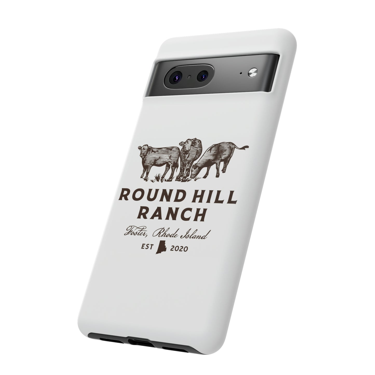 Round Hill Ranch Phone Case- White