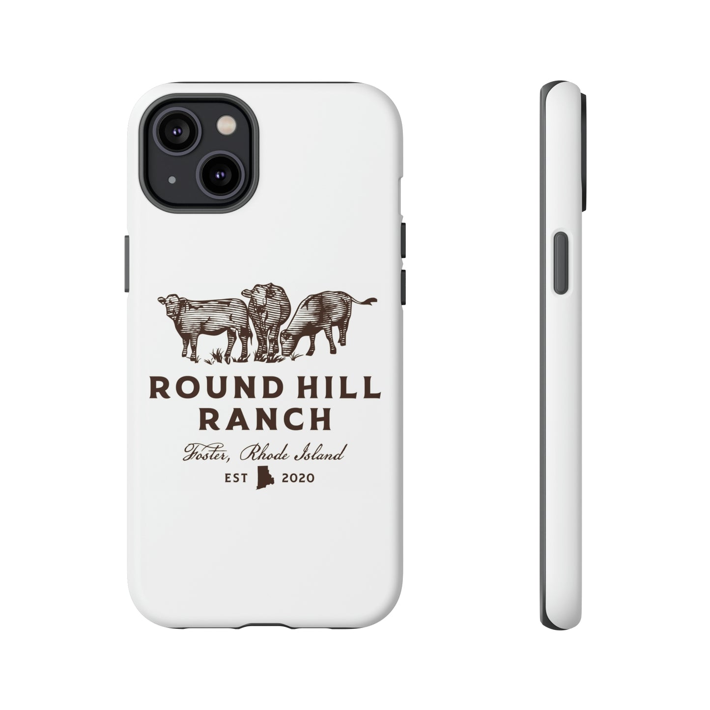 Round Hill Ranch Phone Case- White