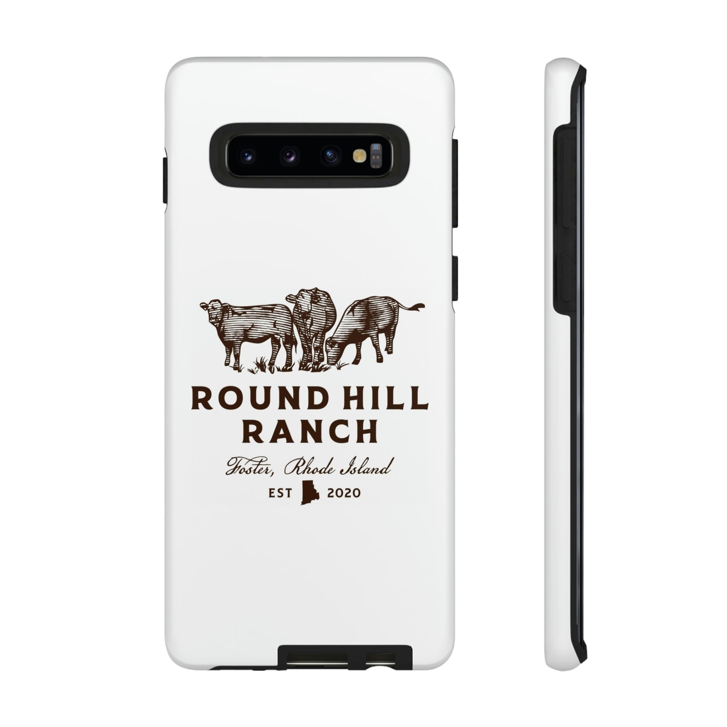 Round Hill Ranch Phone Case- White