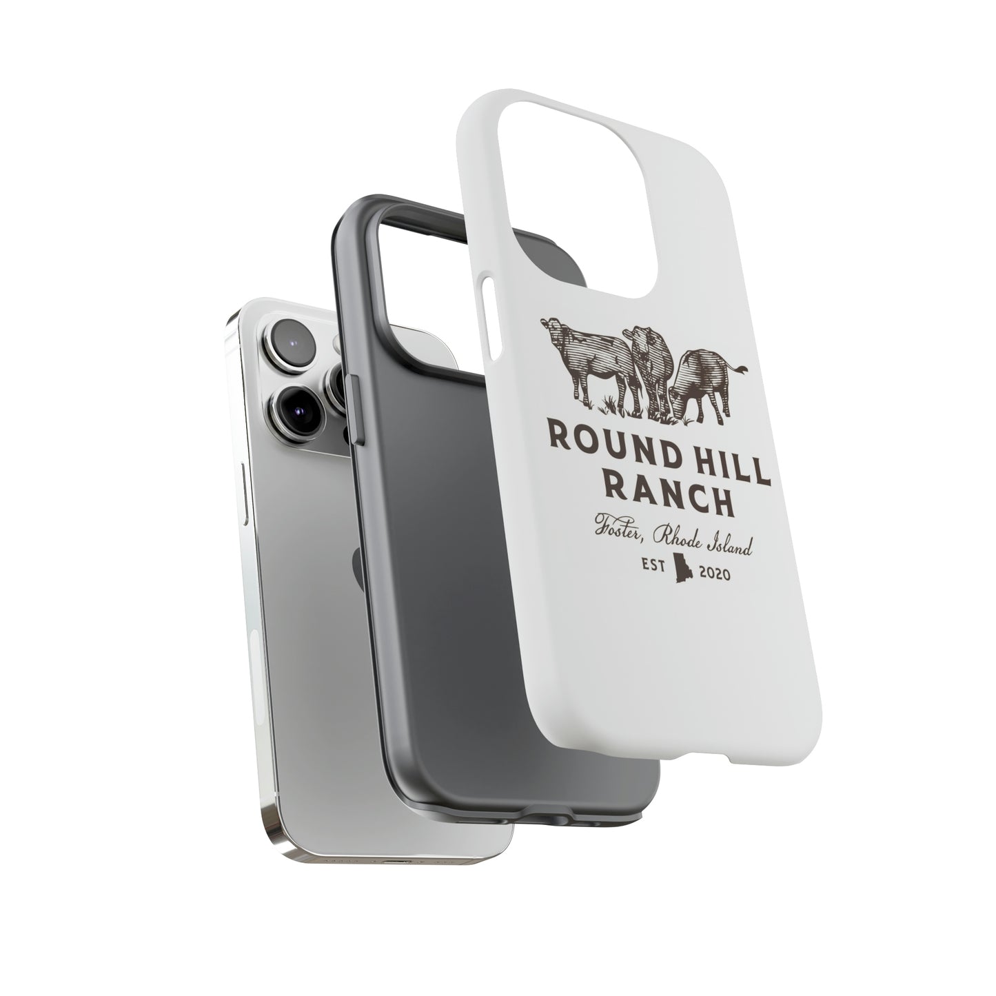 Round Hill Ranch Phone Case- White