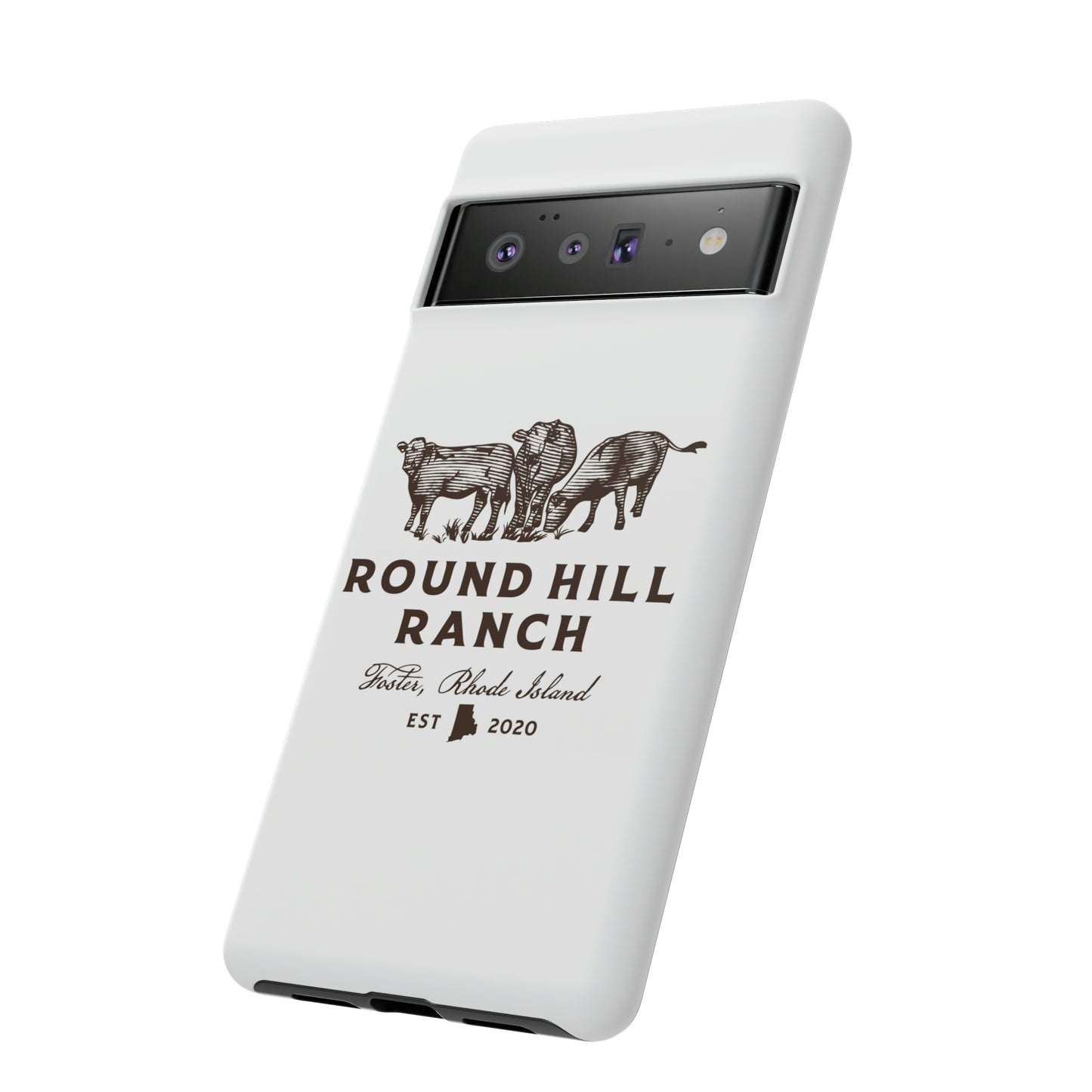 Round Hill Ranch Phone Case- White