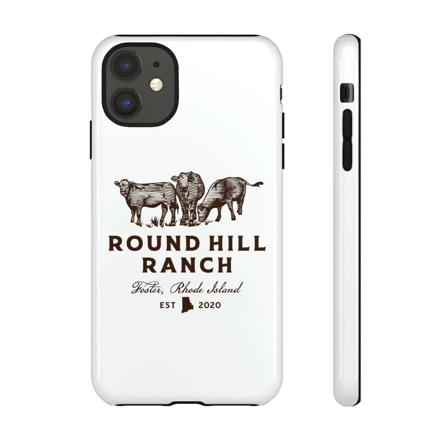 Round Hill Ranch Phone Case- White