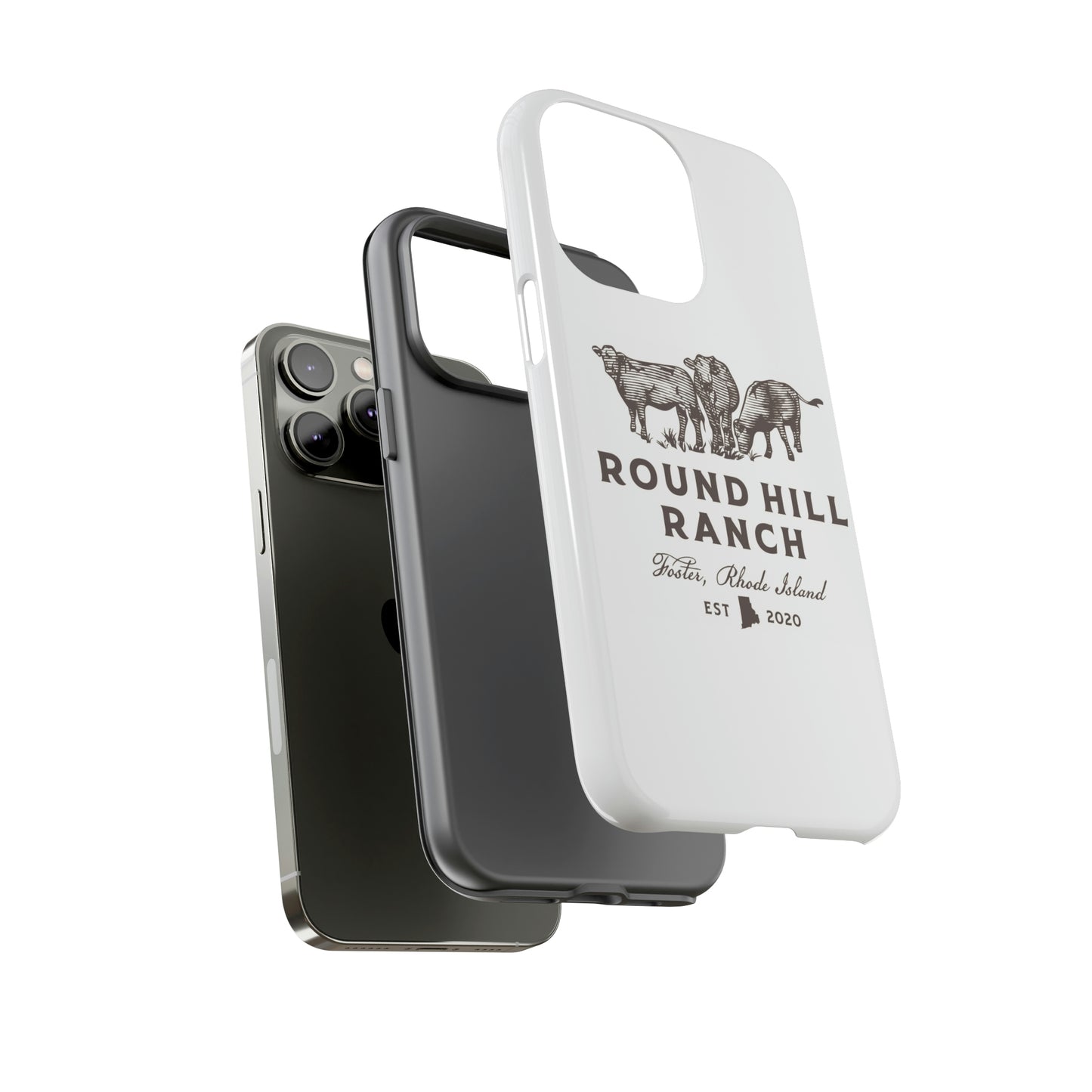 Round Hill Ranch Phone Case- White