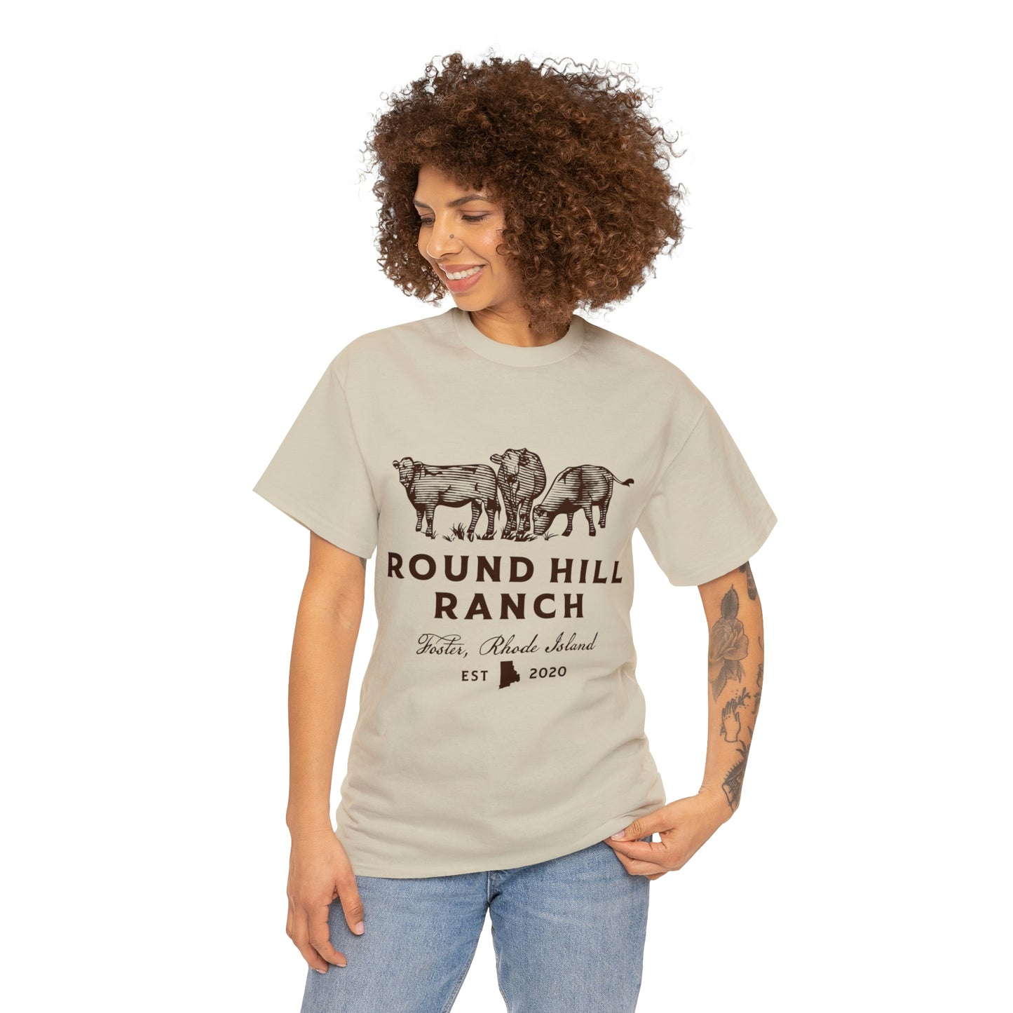 Round Hill Ranch Cattle Tee