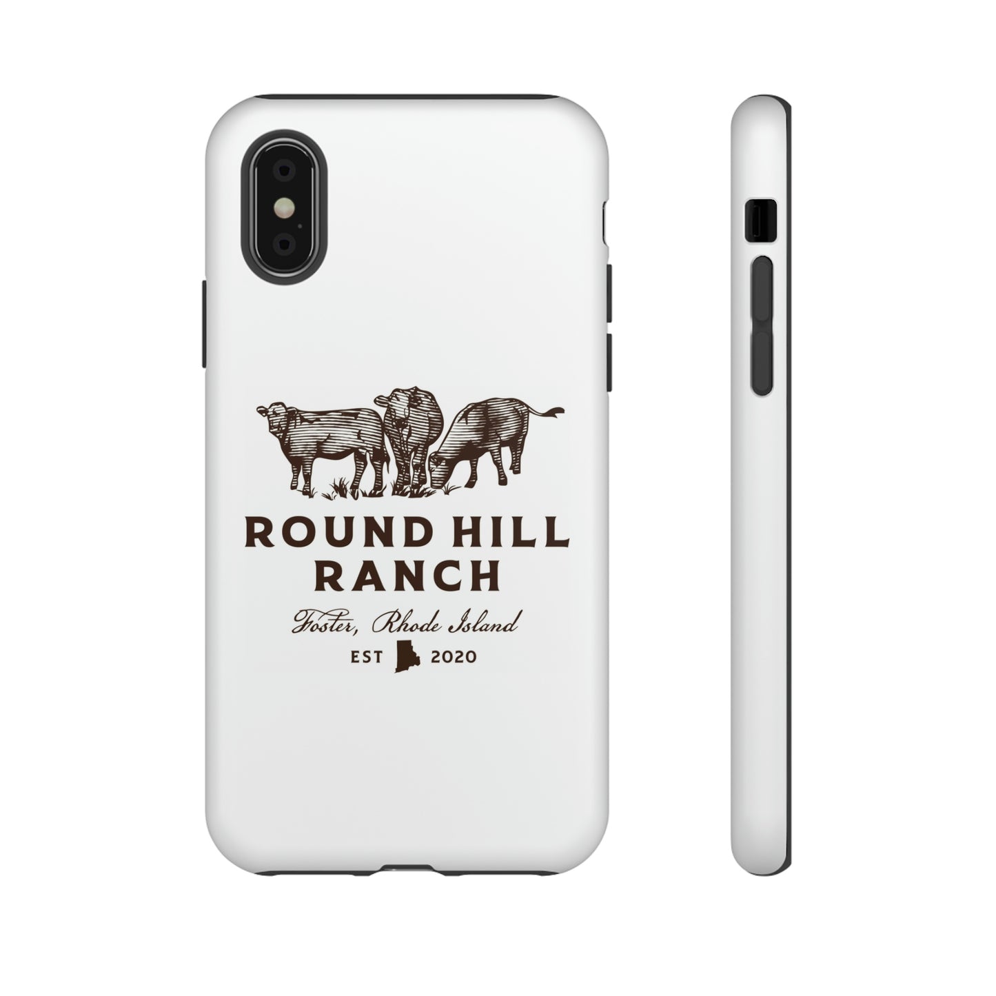 Round Hill Ranch Phone Case- White