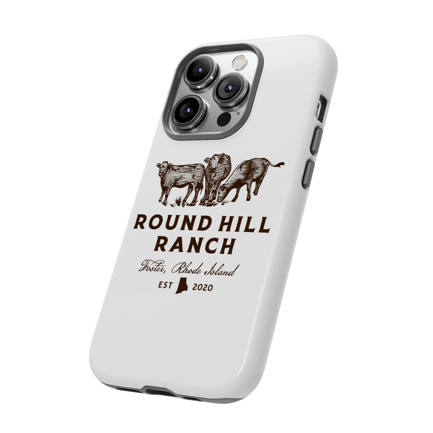Round Hill Ranch Phone Case- White
