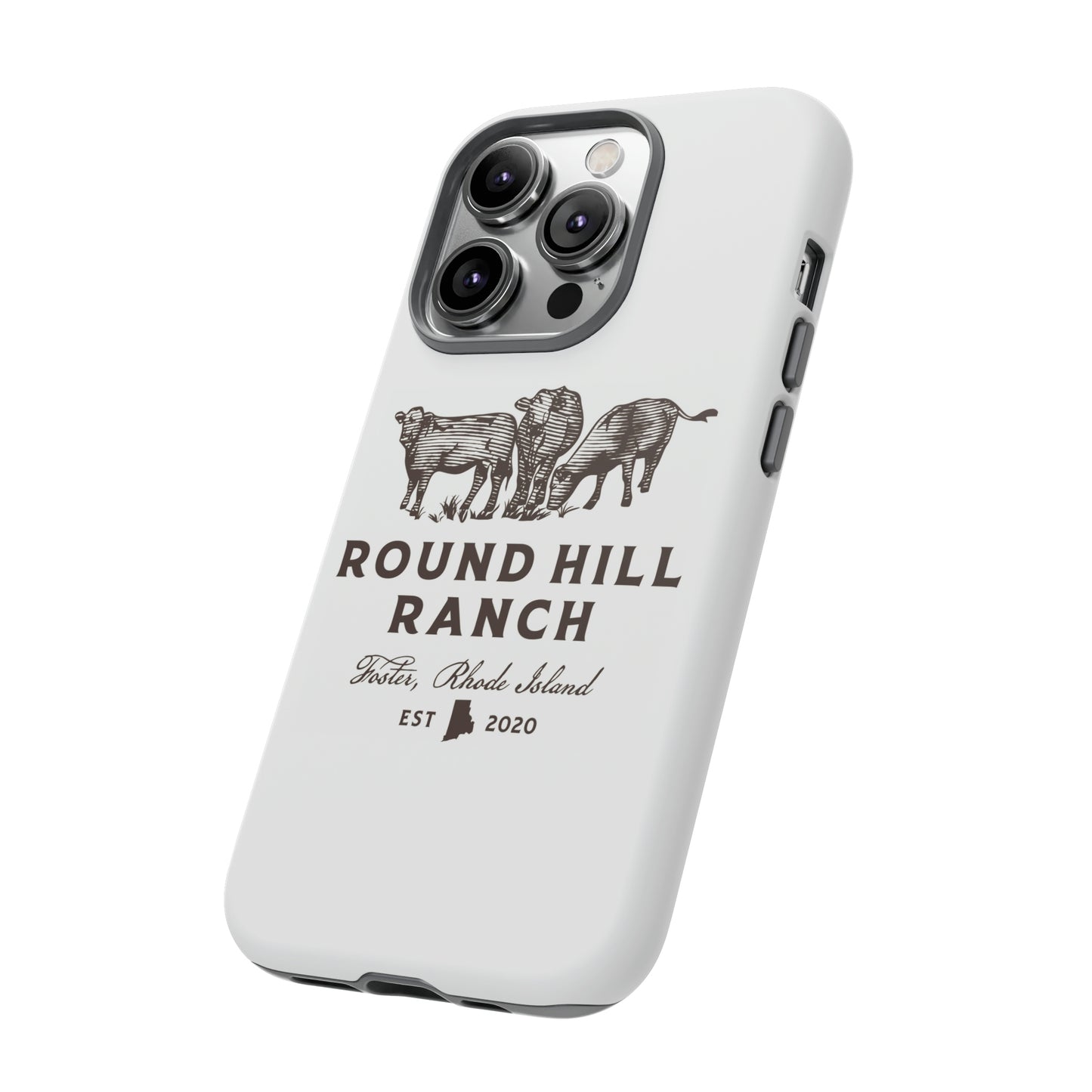 Round Hill Ranch Phone Case- White