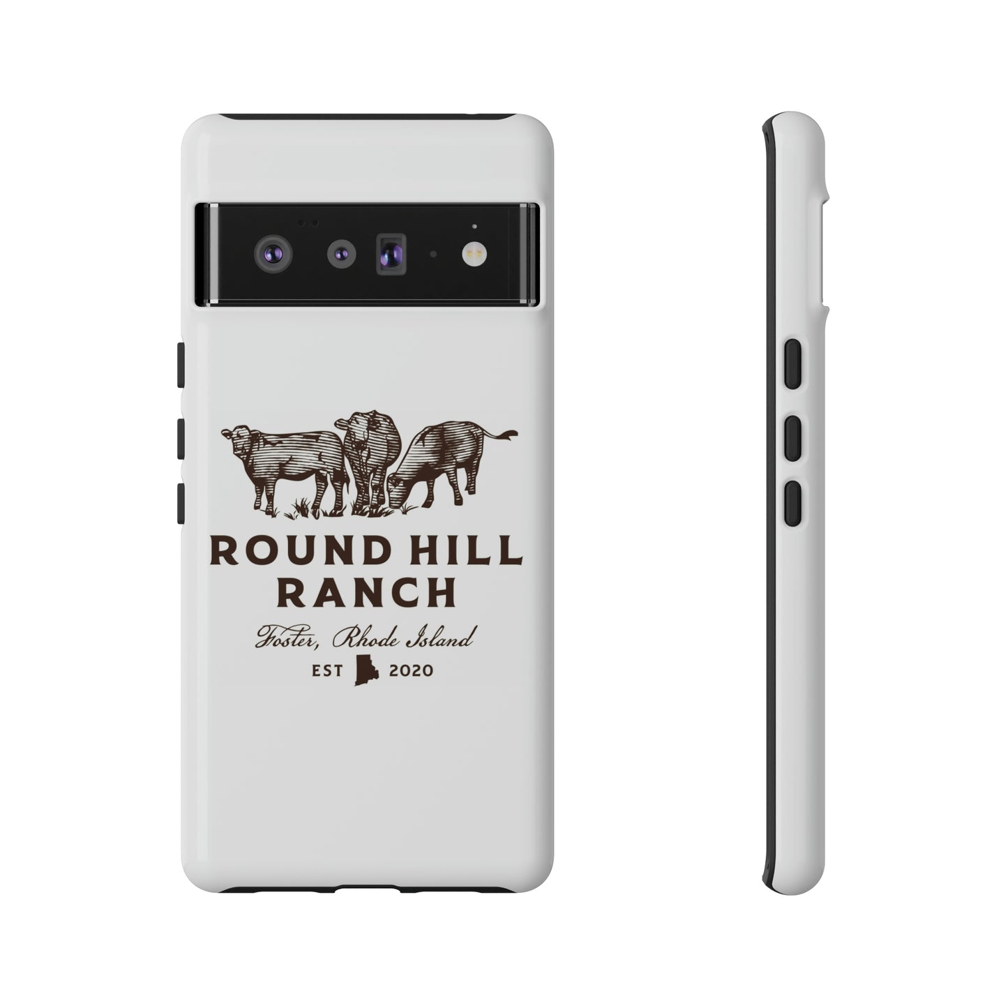 Round Hill Ranch Phone Case- White