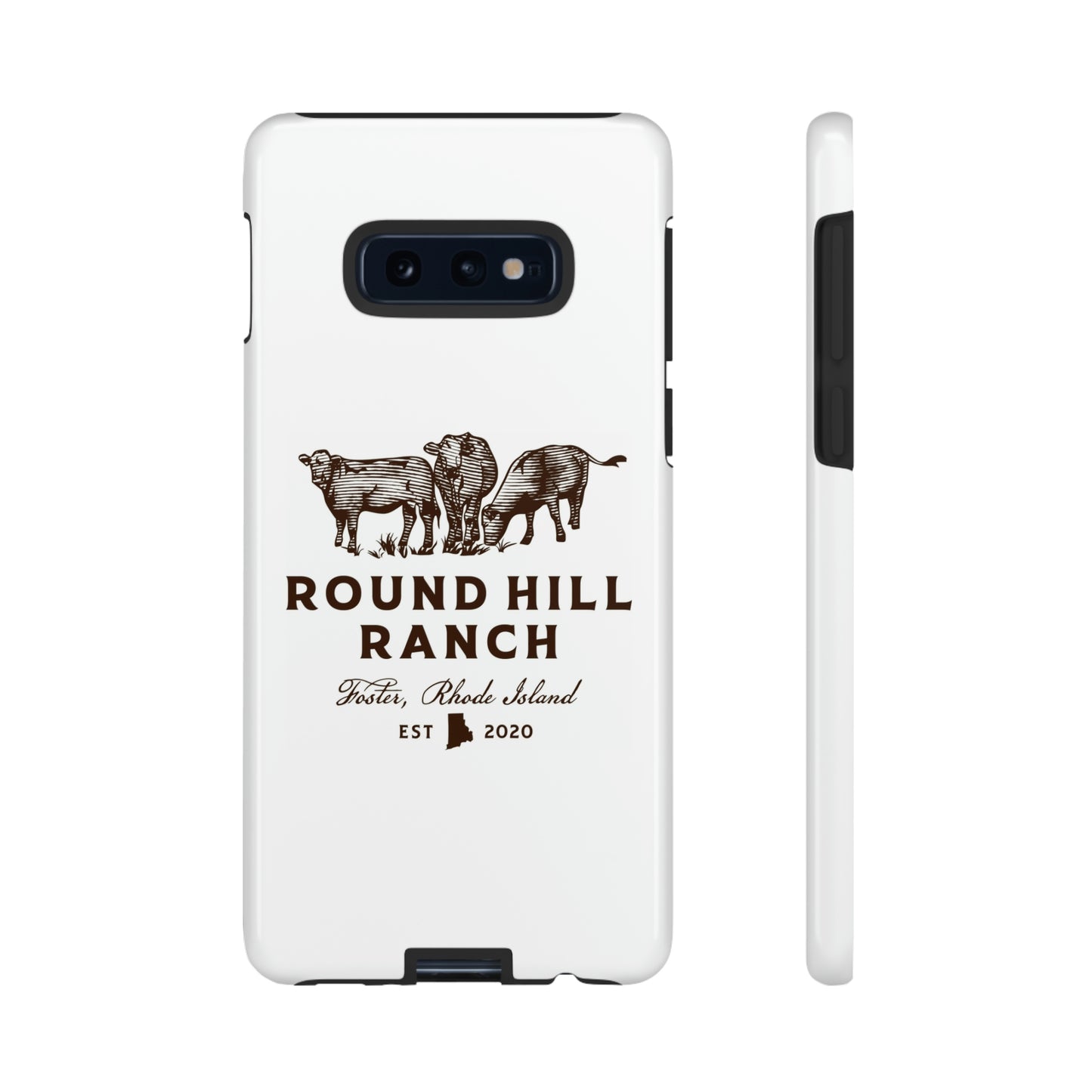 Round Hill Ranch Phone Case- White