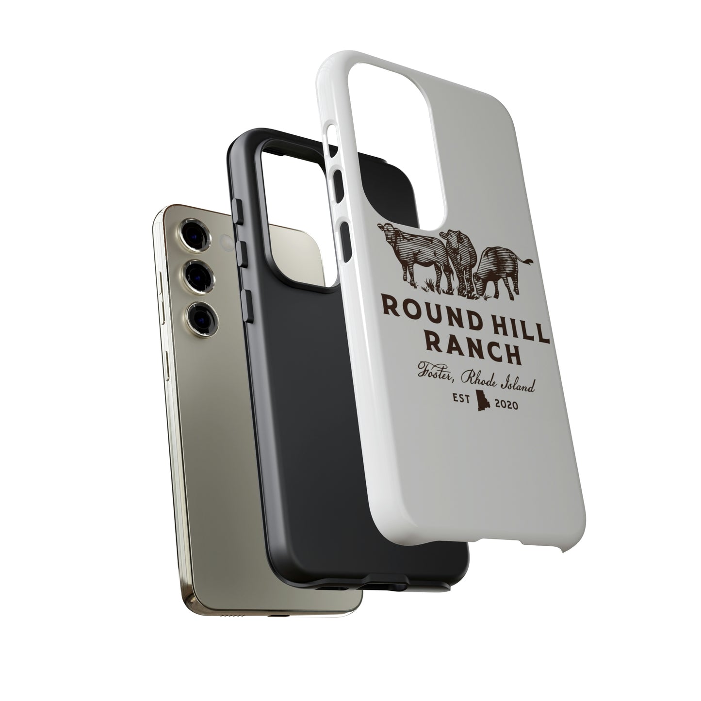 Round Hill Ranch Phone Case- White