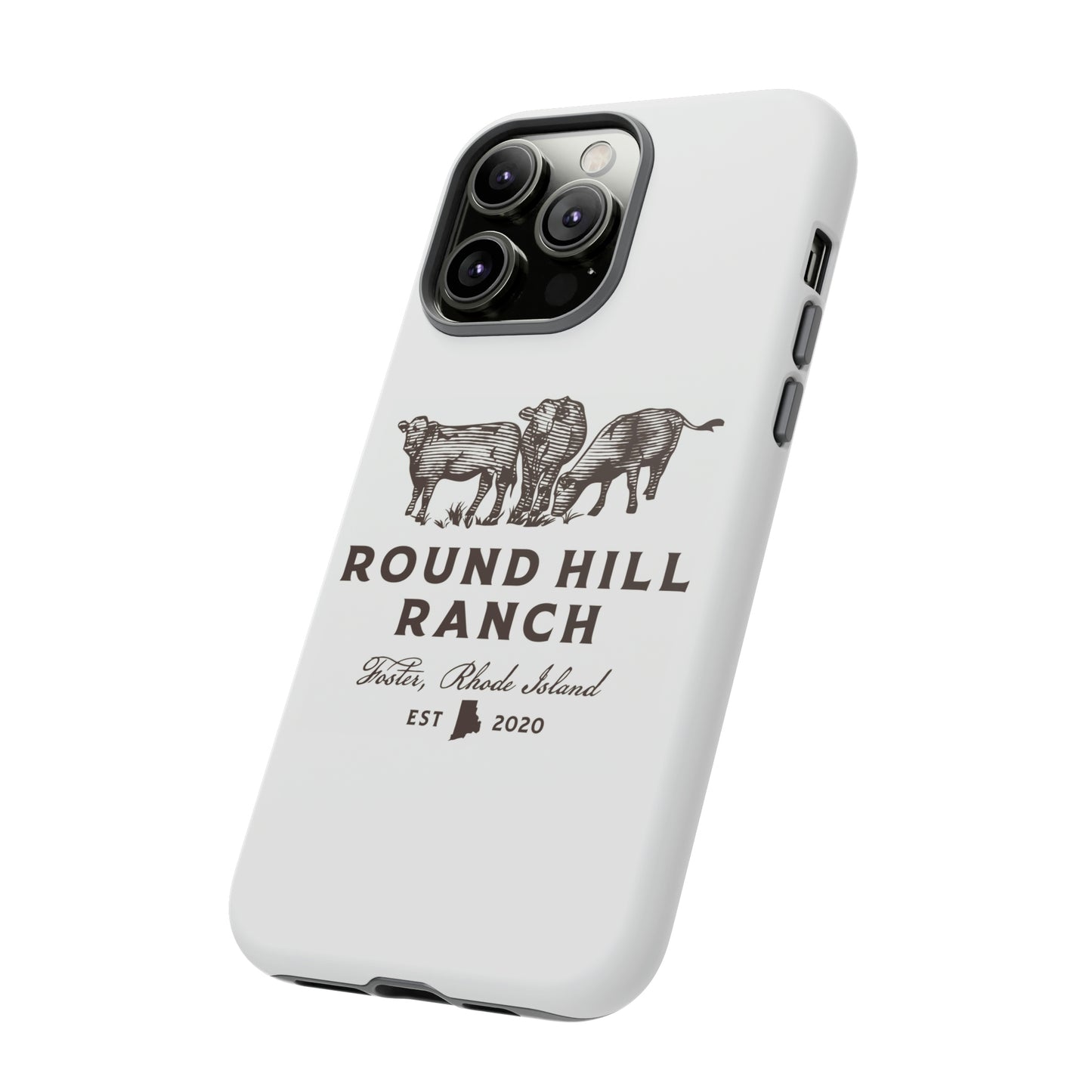 Round Hill Ranch Phone Case- White