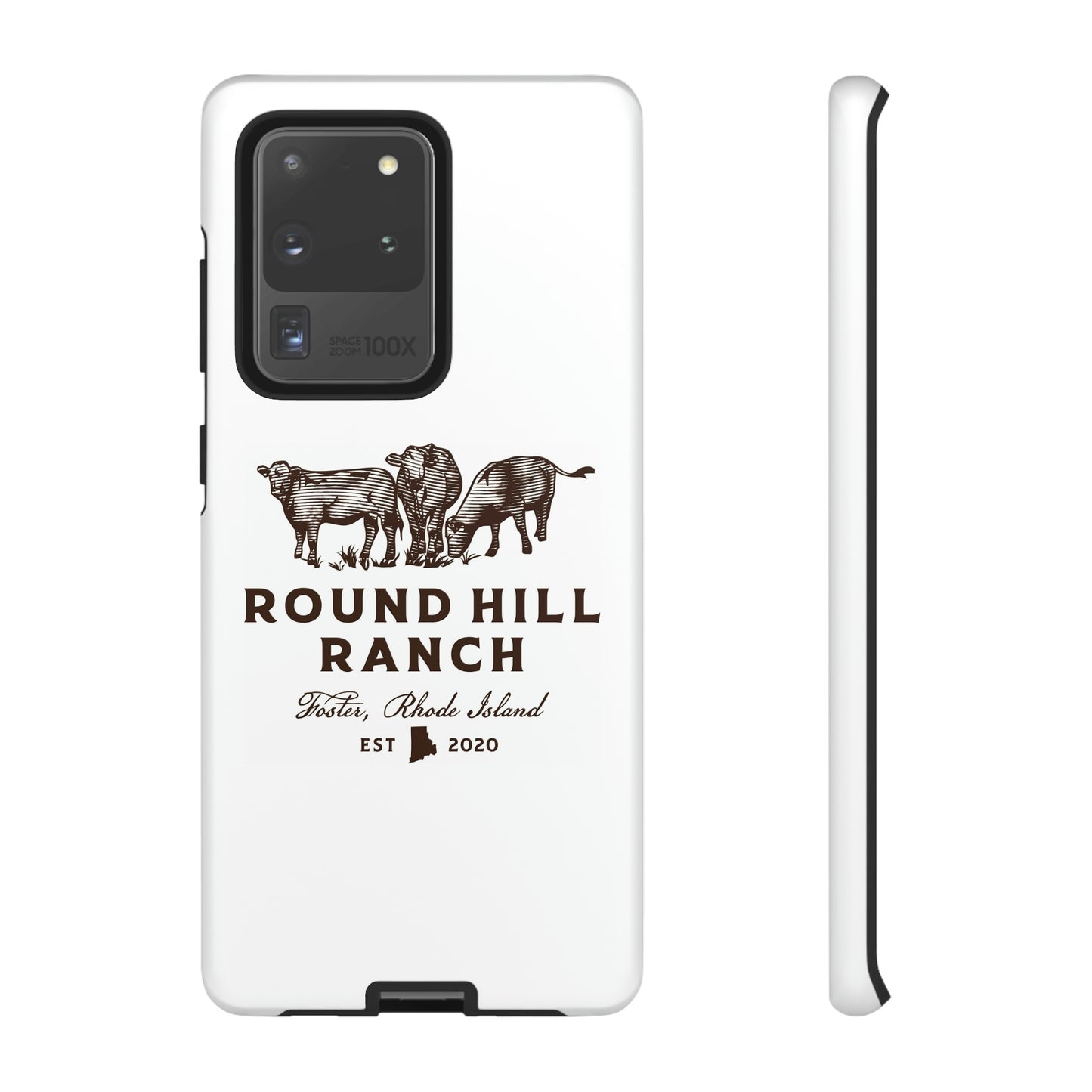 Round Hill Ranch Phone Case- White