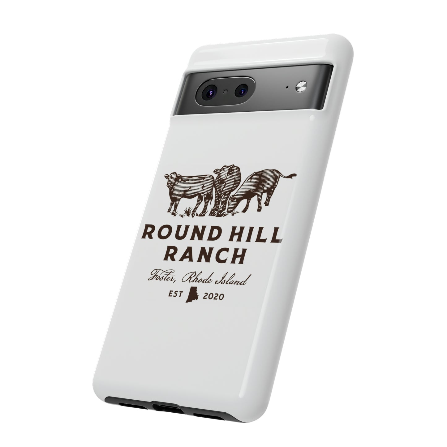 Round Hill Ranch Phone Case- White
