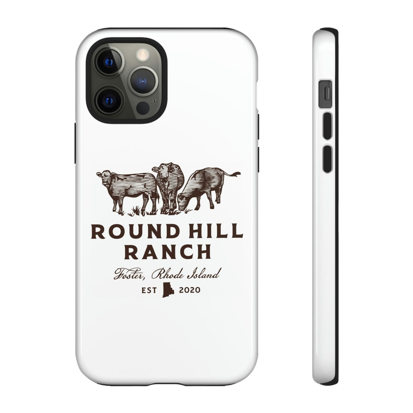 Round Hill Ranch Phone Case- White