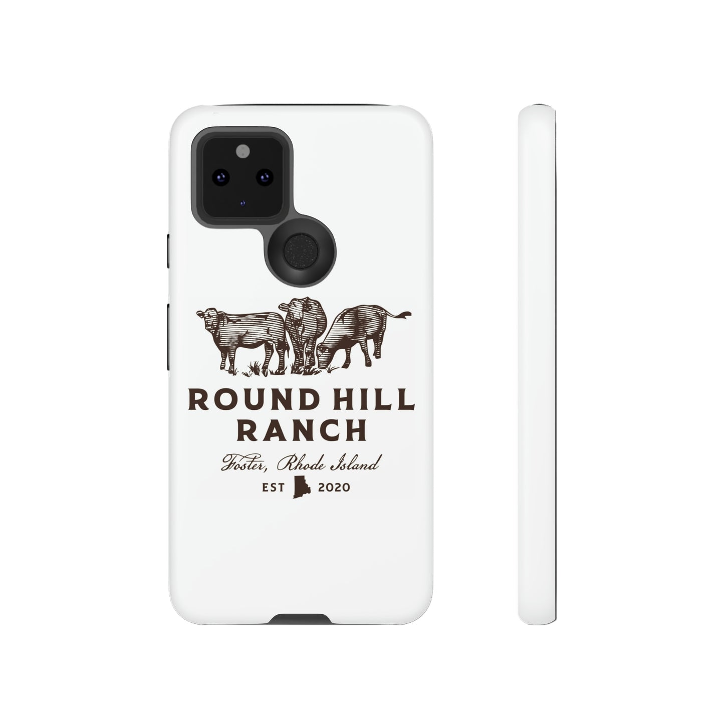 Round Hill Ranch Phone Case- White