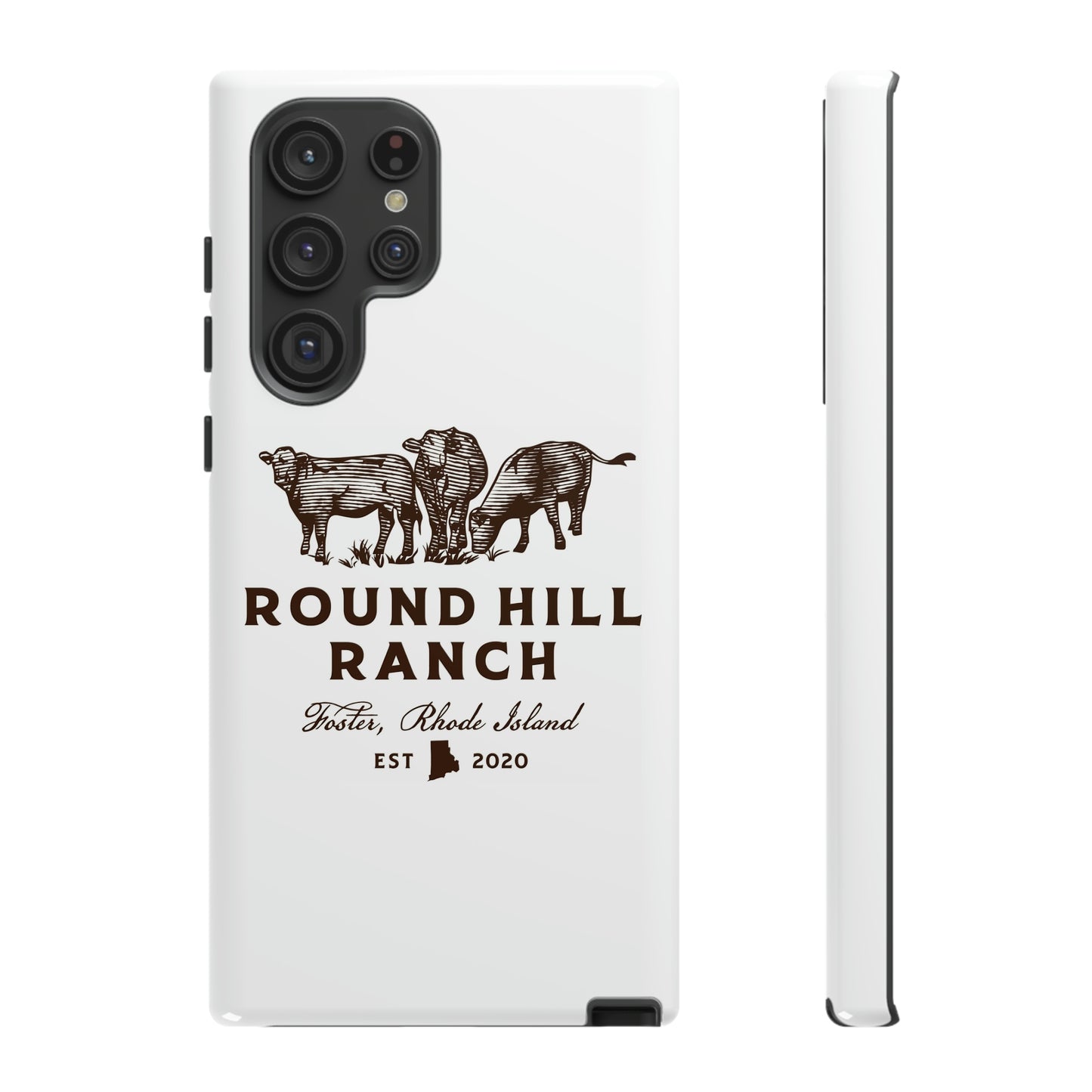 Round Hill Ranch Phone Case- White