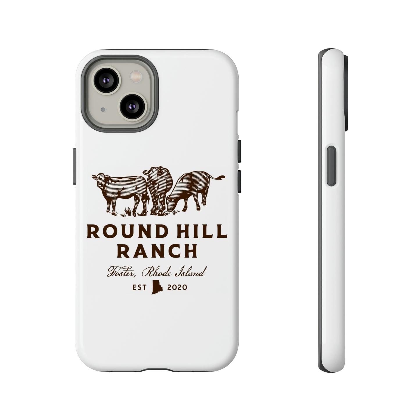 Round Hill Ranch Phone Case- White