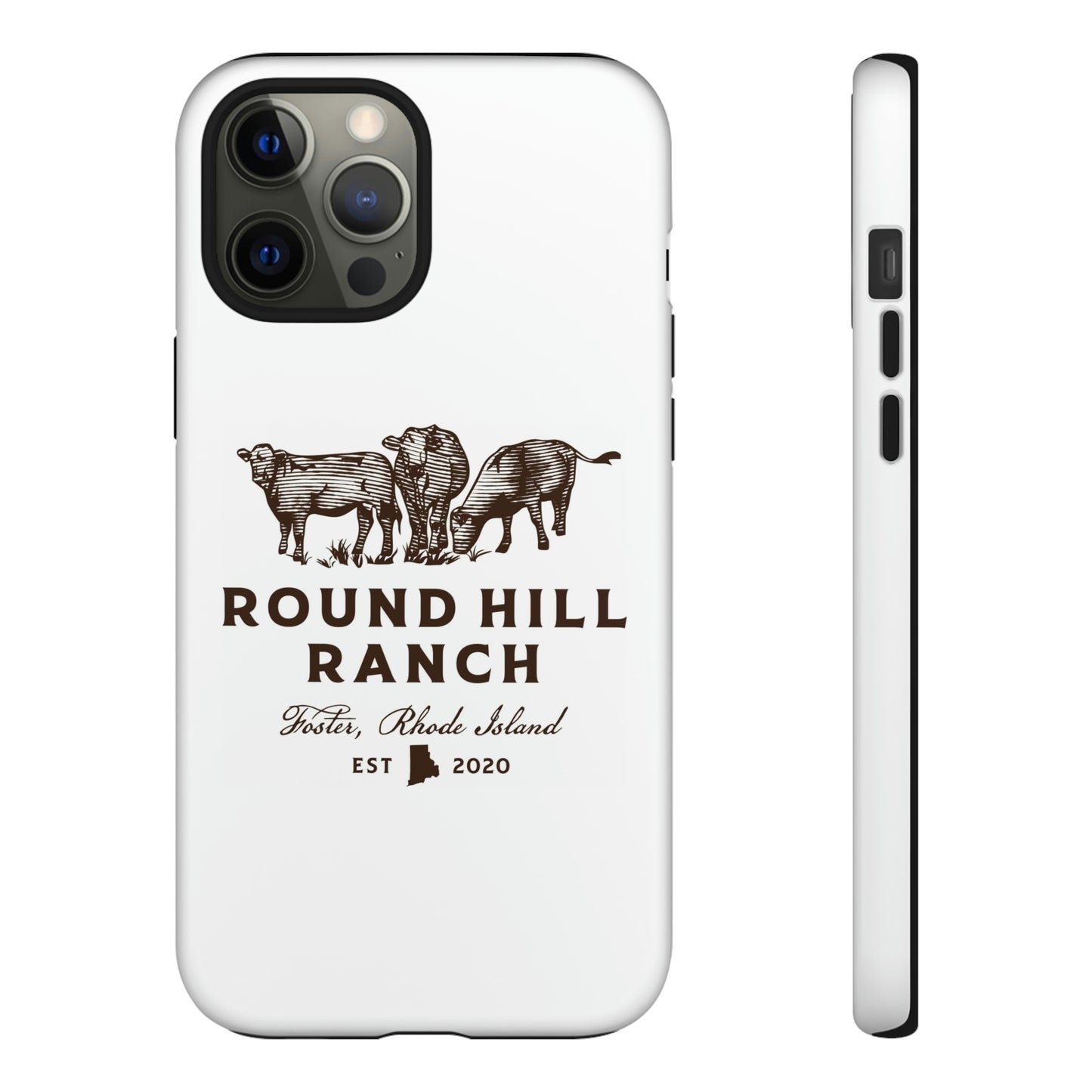 Round Hill Ranch Phone Case- White
