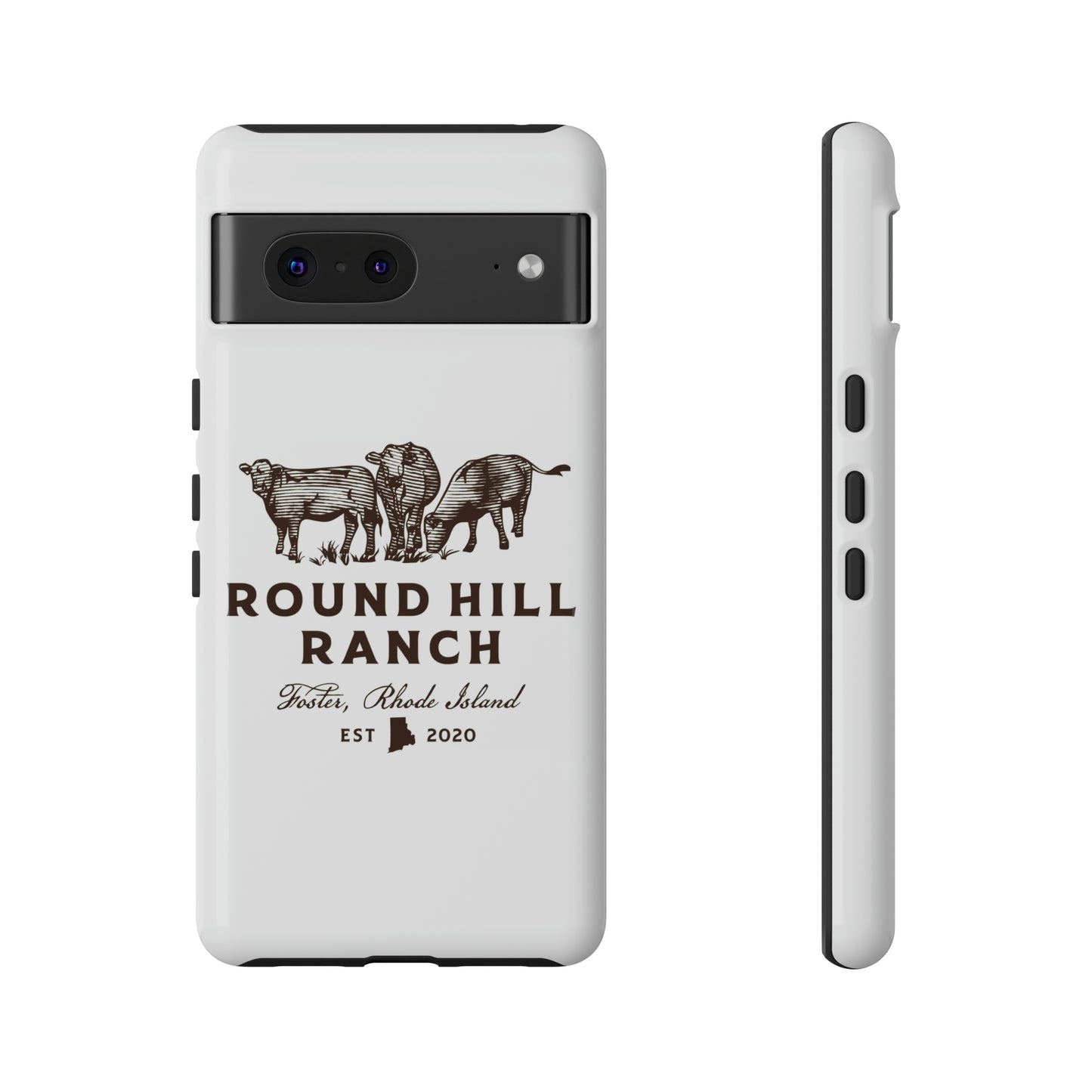 Round Hill Ranch Phone Case- White