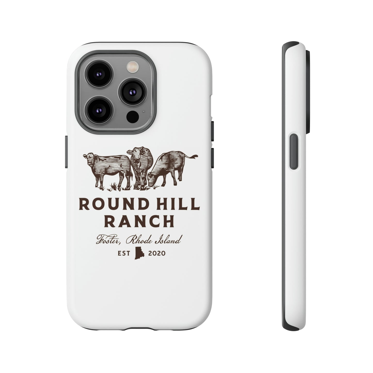 Round Hill Ranch Phone Case- White