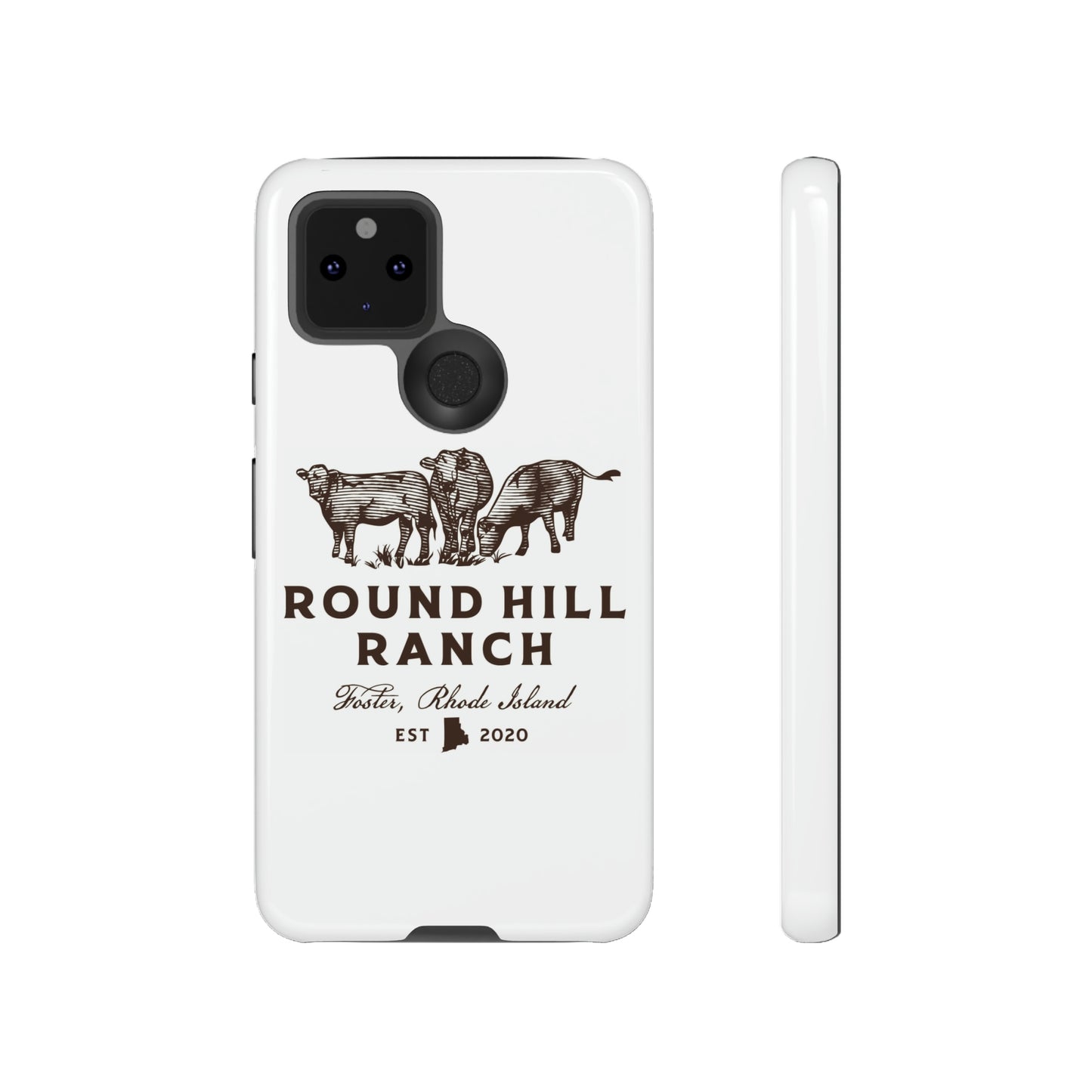 Round Hill Ranch Phone Case- White