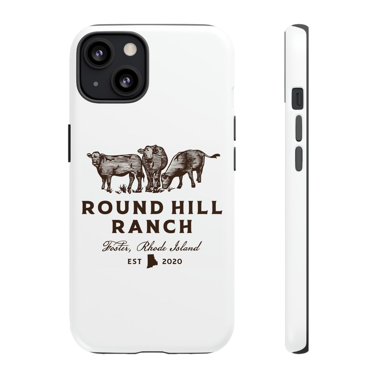 Round Hill Ranch Phone Case- White