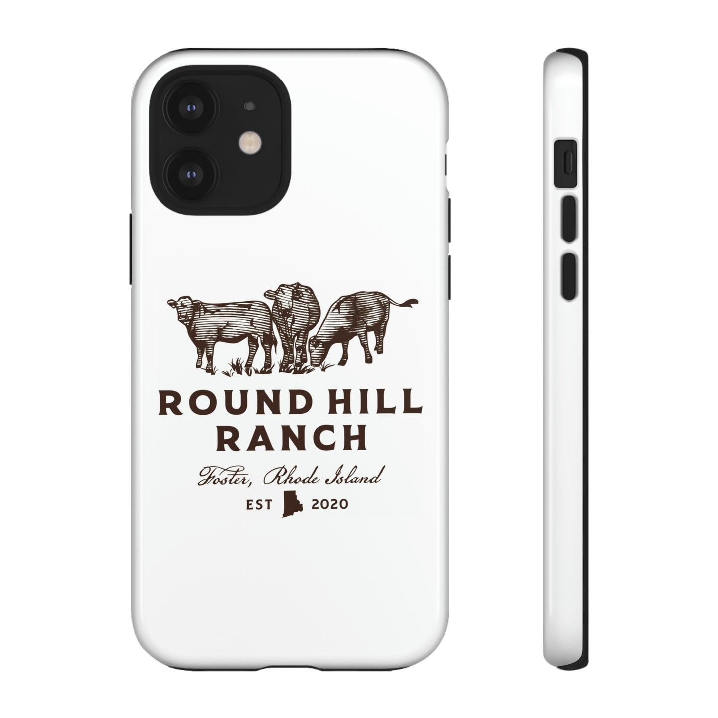Round Hill Ranch Phone Case- White