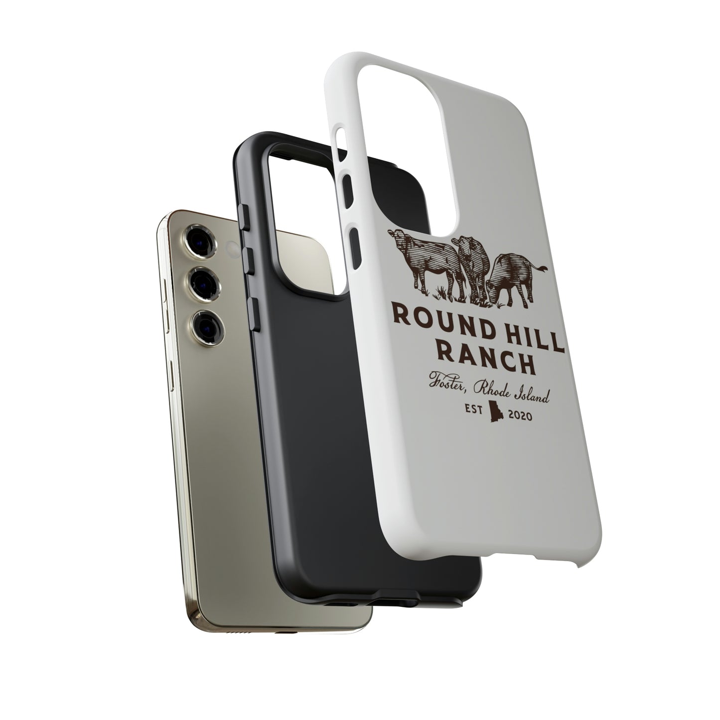 Round Hill Ranch Phone Case- White