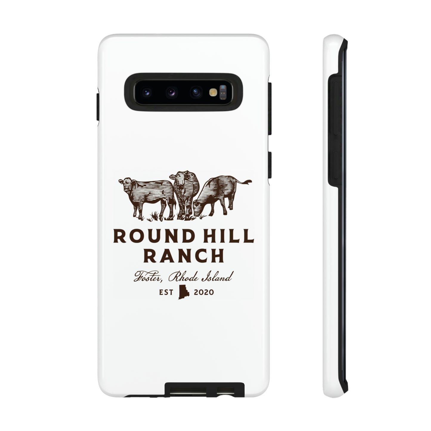 Round Hill Ranch Phone Case- White