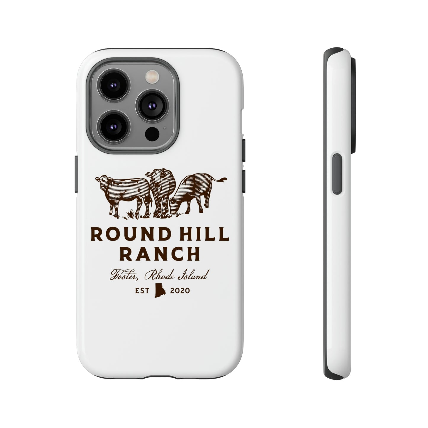 Round Hill Ranch Phone Case- White