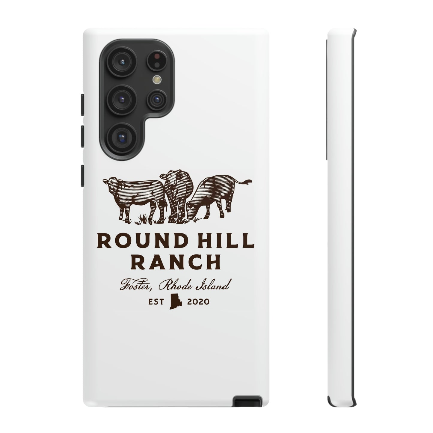 Round Hill Ranch Phone Case- White