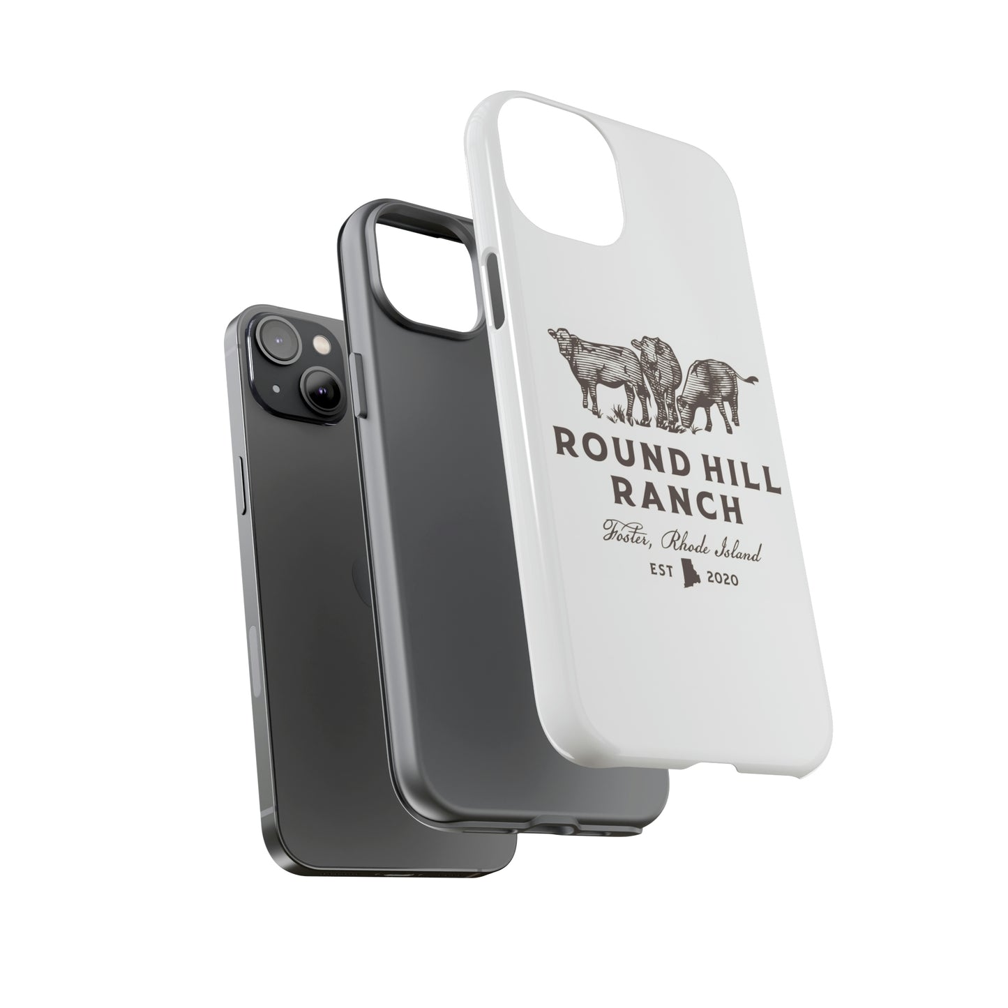 Round Hill Ranch Phone Case- White