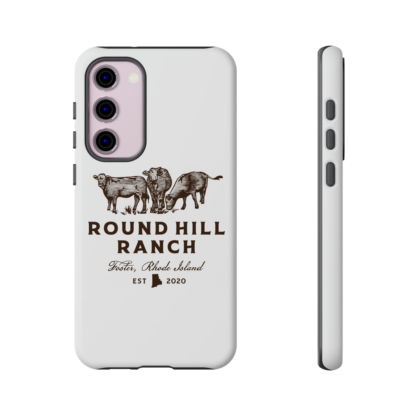 Round Hill Ranch Phone Case- White