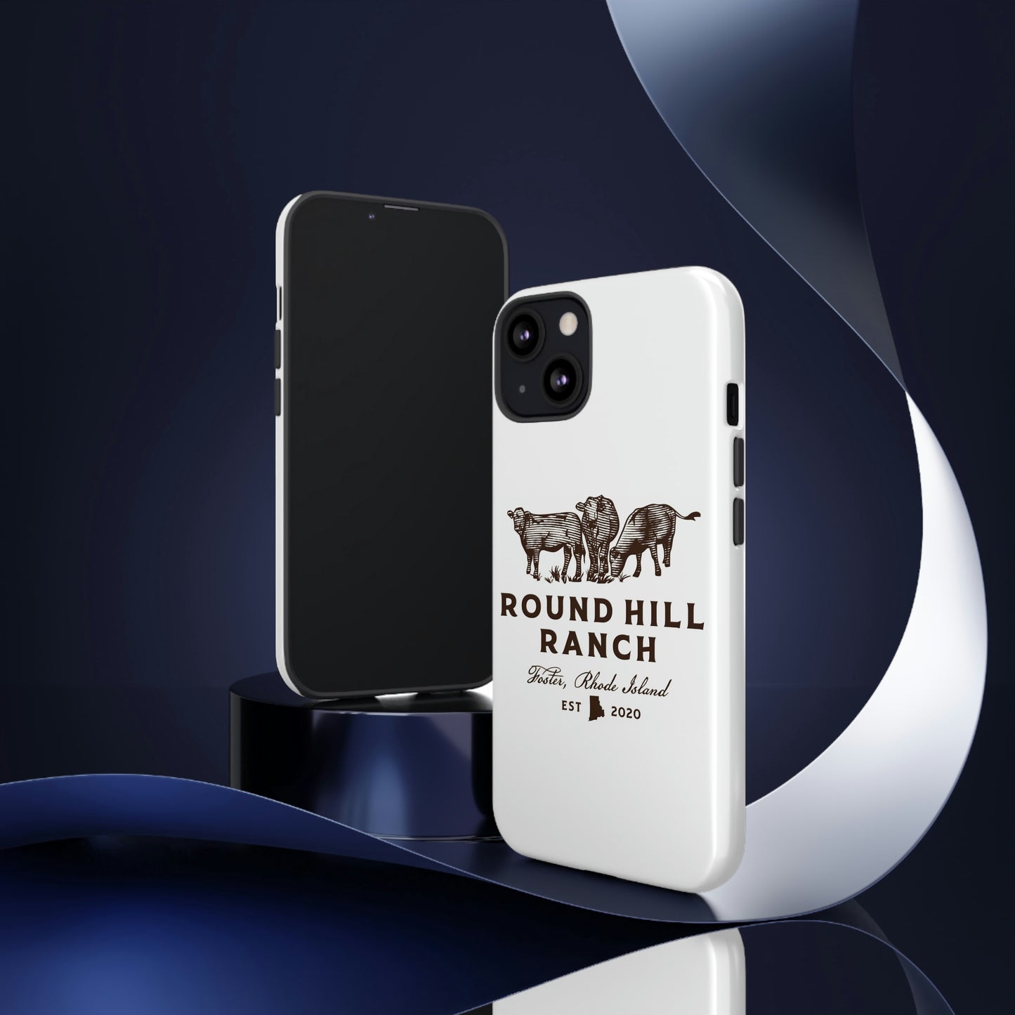 Round Hill Ranch Phone Case- White