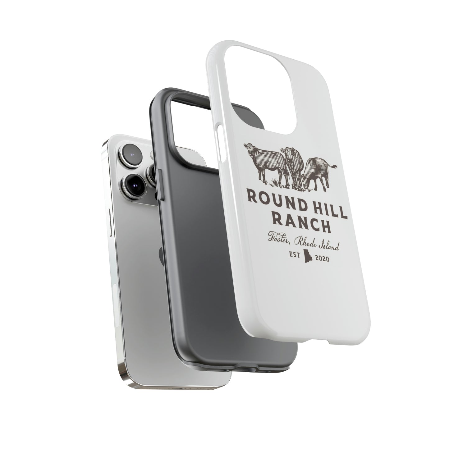 Round Hill Ranch Phone Case- White