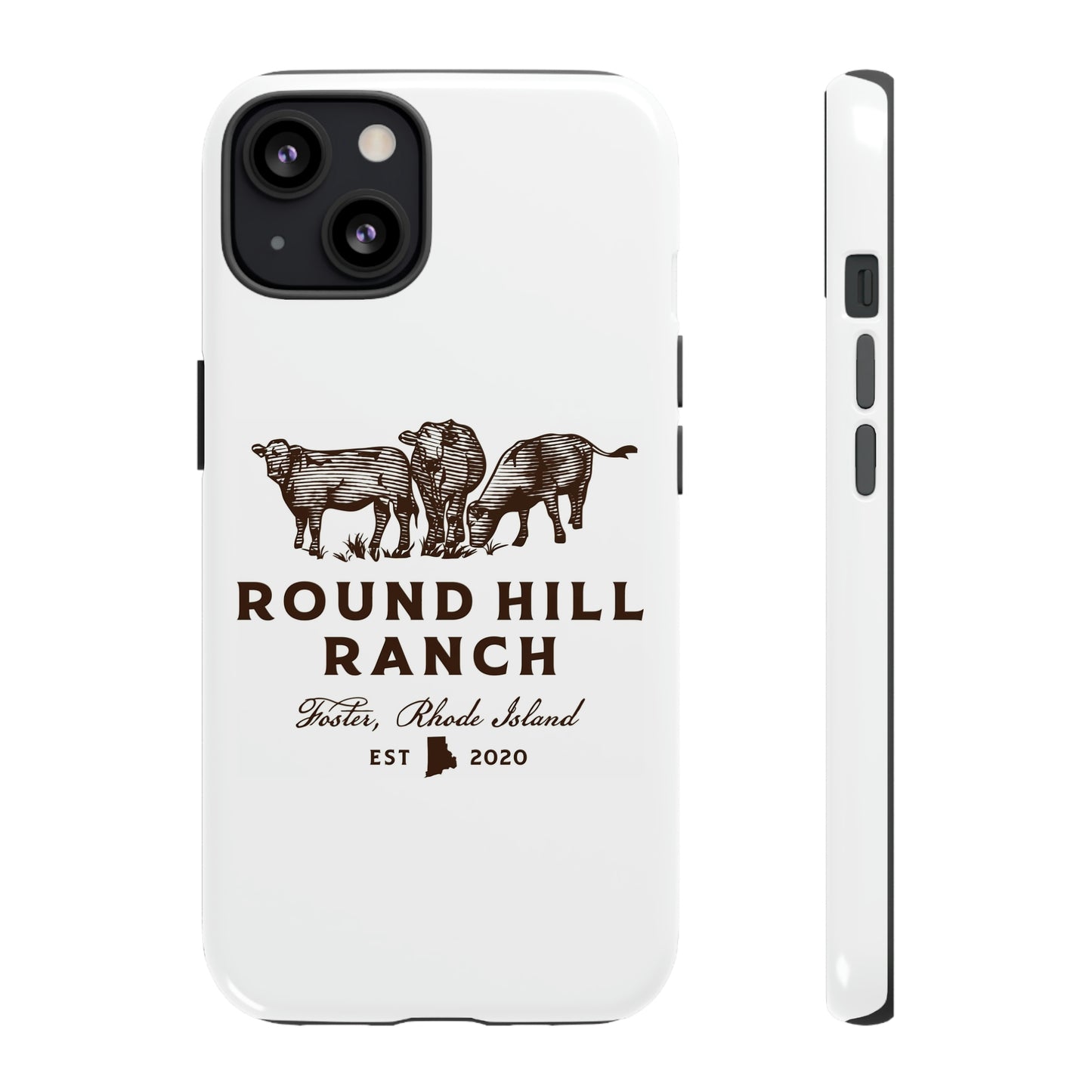 Round Hill Ranch Phone Case- White