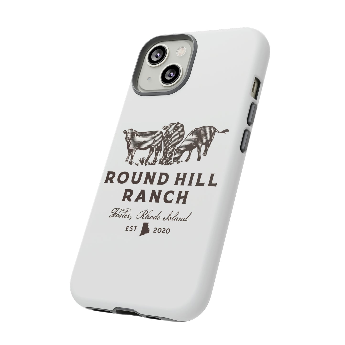 Round Hill Ranch Phone Case- White